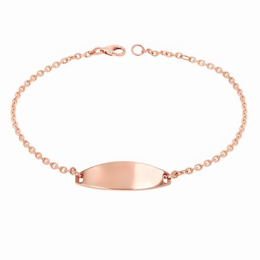 Stainless Steel Bracelet with Tray - Gold, Silver, Rose Gold