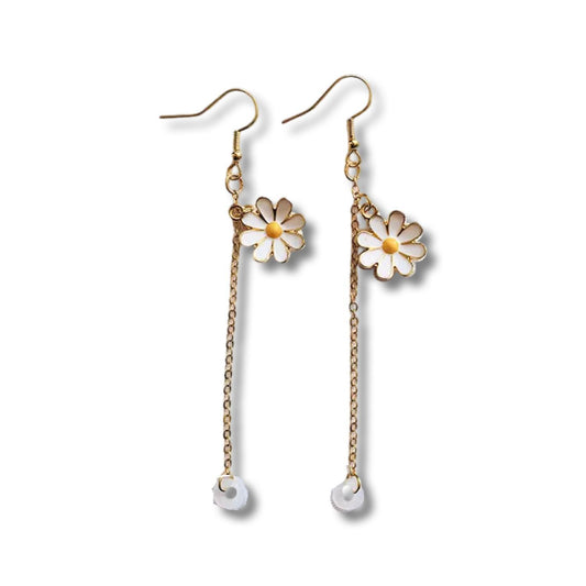 Airpod-holding earring link not to lose Airpod flower stud