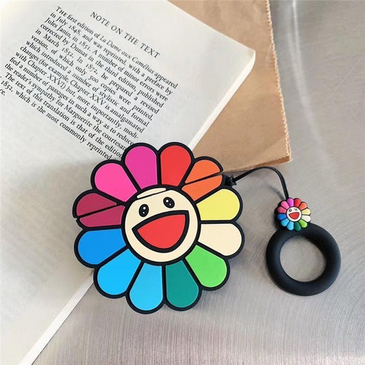 Airpods Pro skydd glad blomma flera färger i silikon