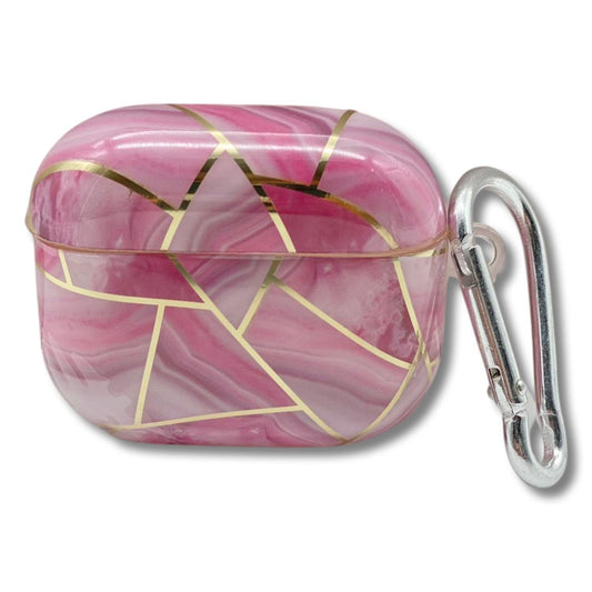 Airpods Tredje Generationen Skal i lyxigt marmor 2022 rosa krok