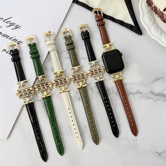 Apple Watch bracelet 42/44/45 mm genuine leather crocodile snake luxury