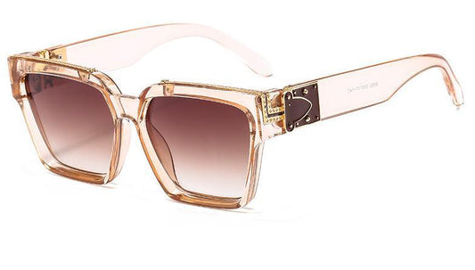 Wide Luxury Sunglasses in limited edition Champagne