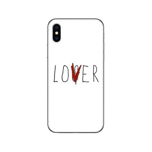 Cool case inspired from the movie "it" with text lover iphone