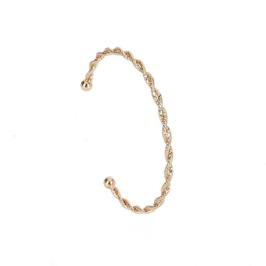 Simple handmade bracelet with gold plating