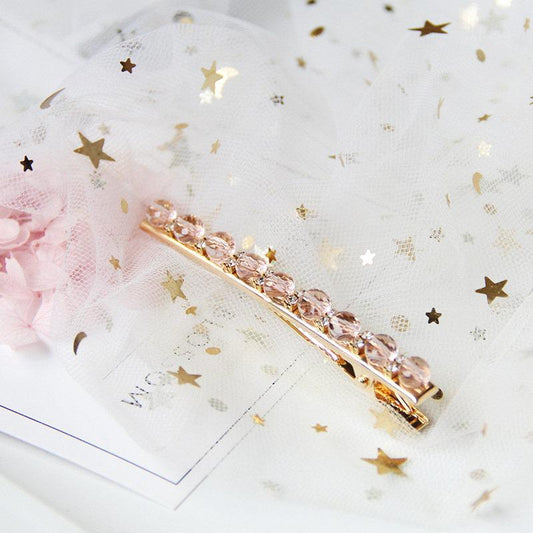 Hair pin in crystal rhinestone bobby pin gold