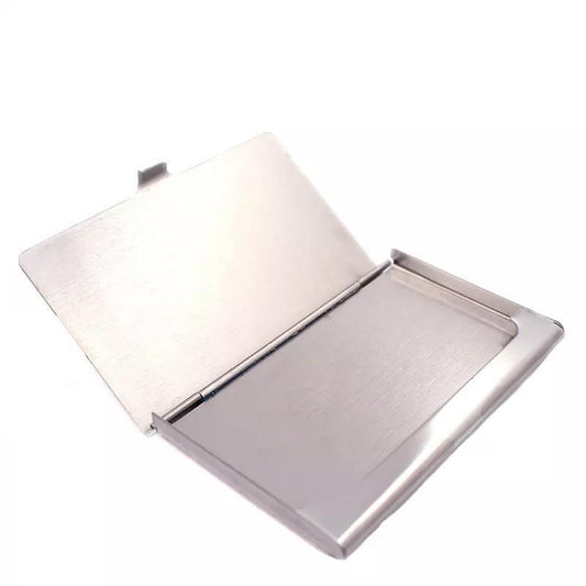 Card holder for credit cards and business cards aluminum anti-skim