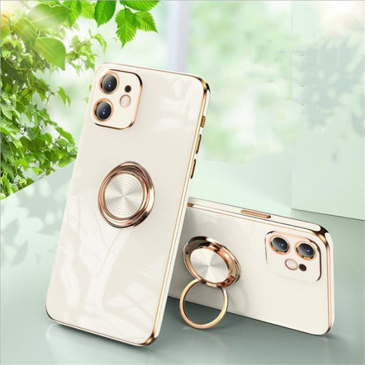 Lyxigt Stilrent skal ‘iPhone 13‘ med ring ställ-funktion Guld