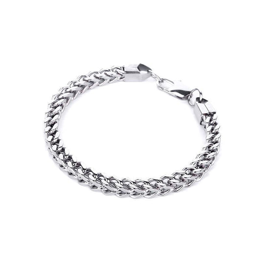 Lyxigt titanium armband för män punk + halsband