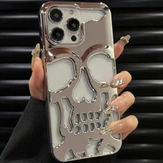 Metallic Skeleton Mobile Cover for iPhone 14 Plus - Premium Protection with Cool Design