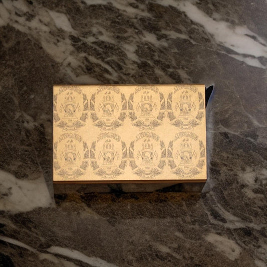 Minimalistisk guld kreditkortshållare afghanistan symbol - hållbar kortplånbok för viktiga kort