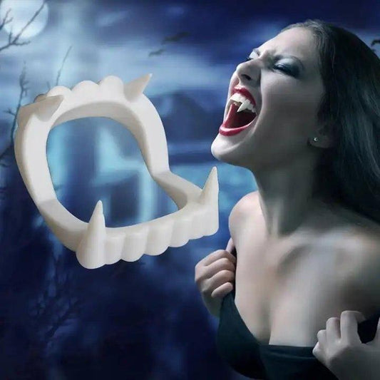 Mjuka Vampyrtänder - Standard Vita Vampyrtänder för Bekväm Och Effektfull Vampyr Förvandling
