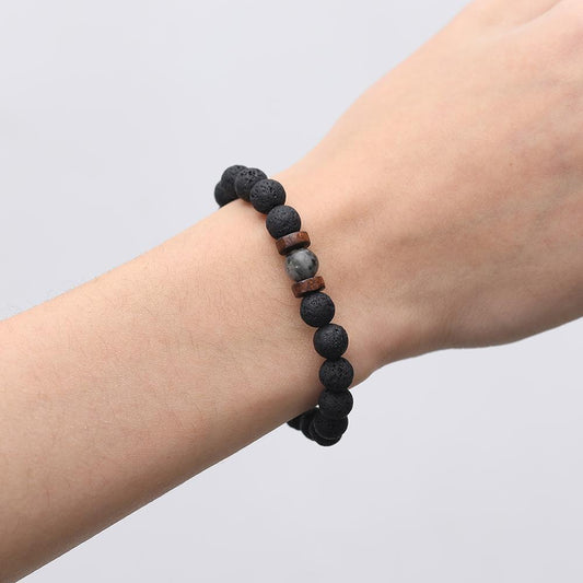 Natural volcanic stones bracelet