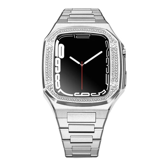 Noorzai S-Apple Watch Lyx-fodral band strass diamanter iWatch 7
