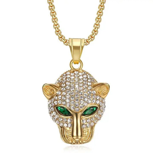 Noorzai Scandinavia - hängsmycke leopard puma zirkon 18 K guld