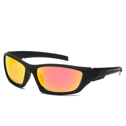 Polarized sunglasses for sports & outdoors orange & black