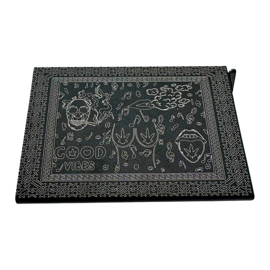 Rök löv kort good vibes high life hållare pop-up funktion anti-skim musik