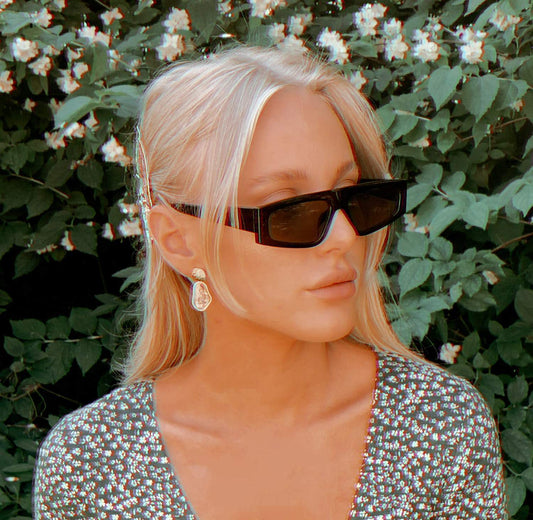 Special sunglasses for the year 2024 UV400 brown glass and frames