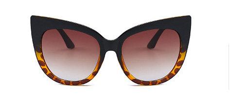 Large cateye sunglasses UV400 leopard