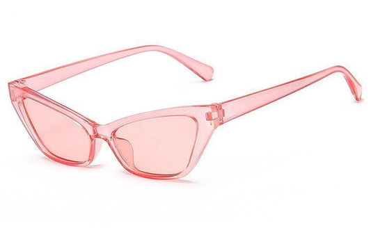 Trendy small pointed cat-eye sunglasses