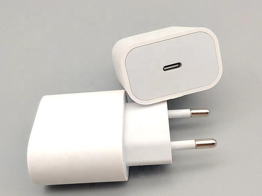 USB-C SNABBLADDARE till EU vägguttag vit 20W iPhone