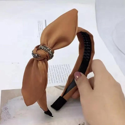 Beautiful sweet tiara with bow and rhinestones in several colors