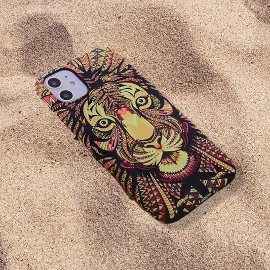 iPhone 12 13 pro max luminous shell lion African pattern