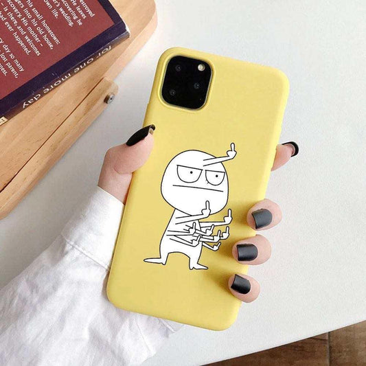 iPhone 13, Pro & Max fun case many hands with f-you