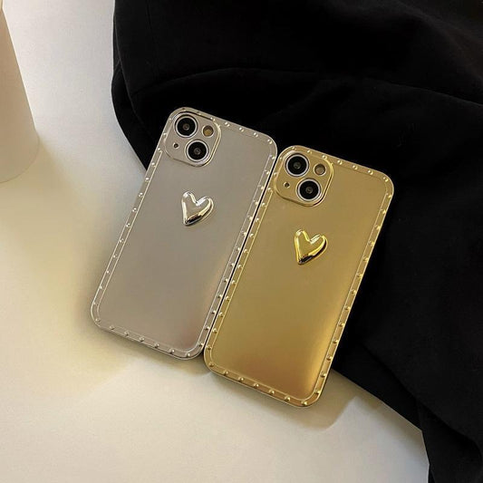 iPhone 13 Pro galvaniserat skal i matt metall med 3d hjärta