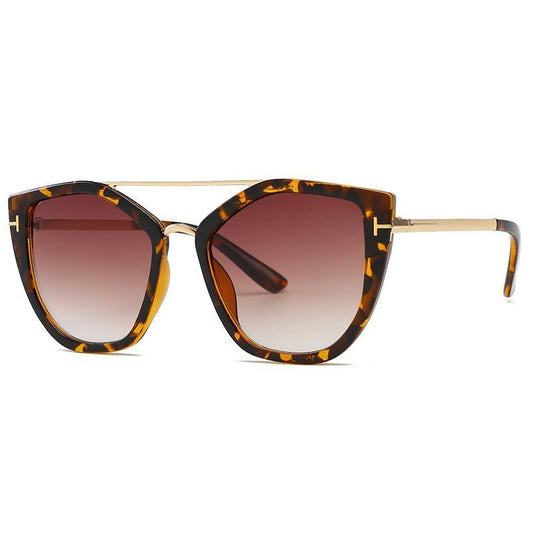 Sunglasses Double Bridge UV400 Kourtney leopard