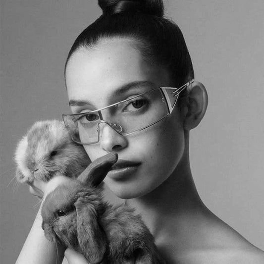 Champagne colored unique glasses seen on celebrities in 2022
