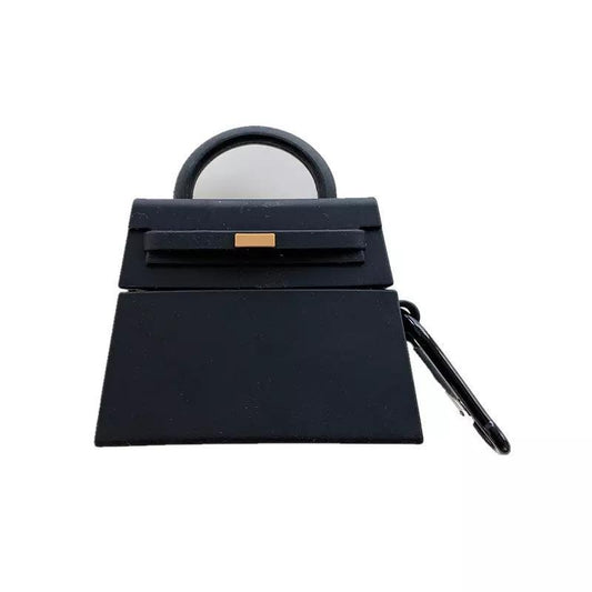Case for Airpods Pro black luxury bag with handle fashion house