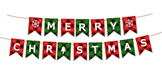 Garland for Christmas Christmas party ''Merry Christmas'' elves Christmas tree party