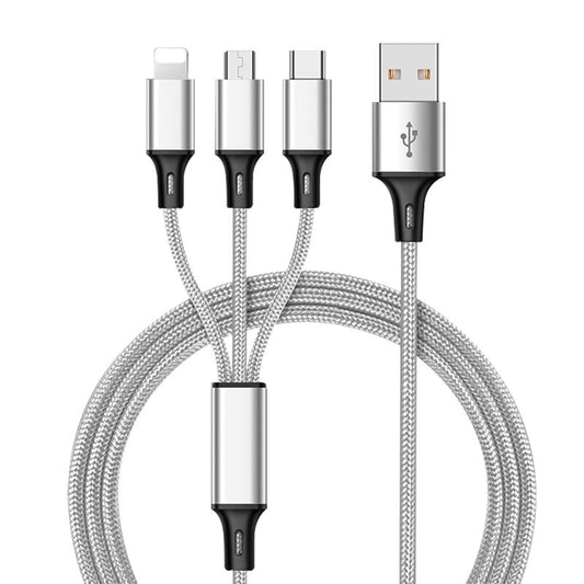 Triple charger for ALL mobiles iPhone, Type C & Micro USB!