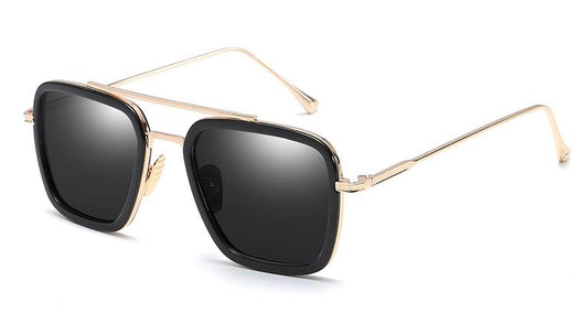 Sunglasses Spiderman Far from Home Tony Stark UV400 - Black and gold