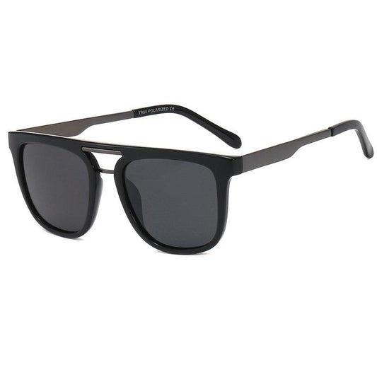 Polarized sunglasses with double nose bridge UV400