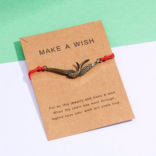Wish bracelet with bird perfect Christmas cape gift present