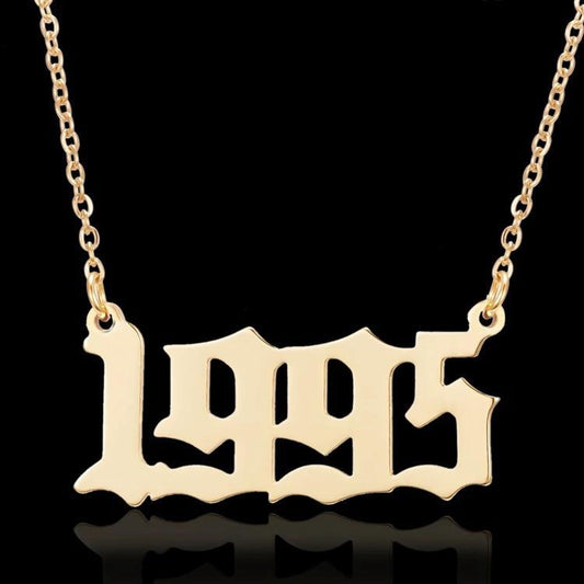 Gold-plated necklace chain year 1995 unisex
