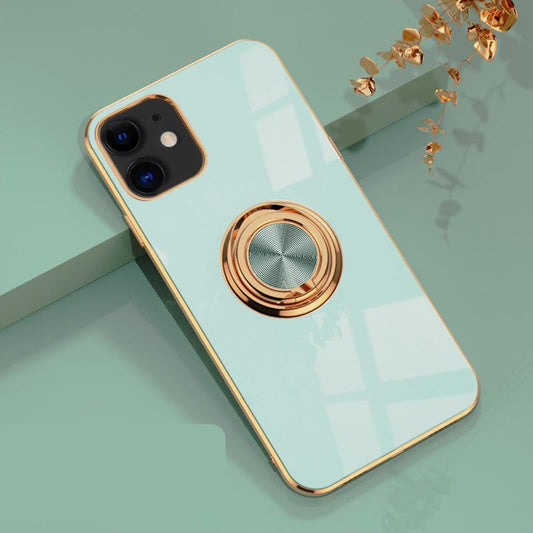 'iPhone 12 and iPhone 12 Pro' Cover Luxury Stylish with ring stand function Gold