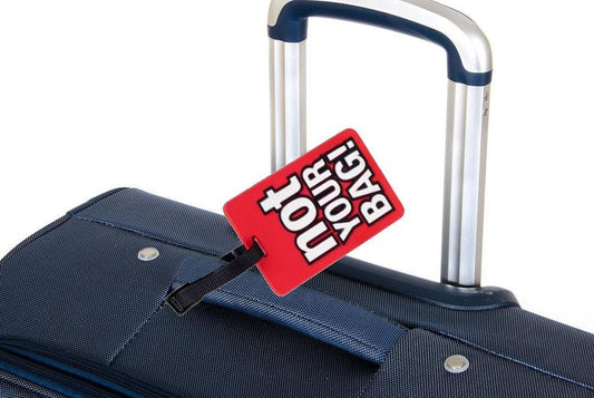 Luggage tag ''Not your bag'' luggage tag red black