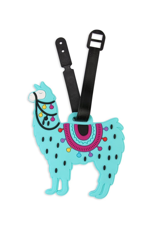 Luggage tag tag Llama animal blue Llama journey