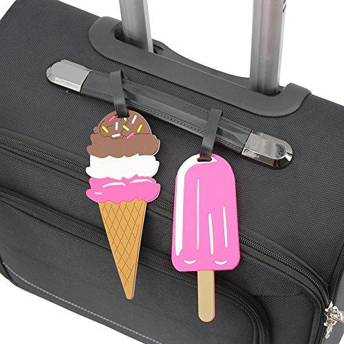 Luggage tray take pink ice cream popsicle travel