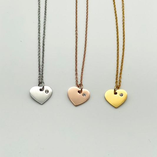 Heart with diamond engraved name date message image