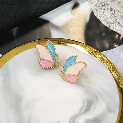 Earrings in pastel colors and butterfly motifs butterfly summer spring