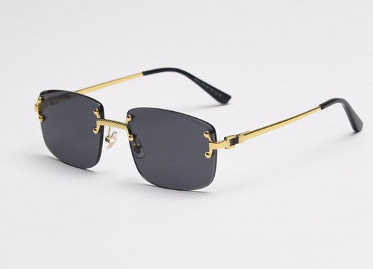 Your new sunglasses - without a frame and with delicious details in gold