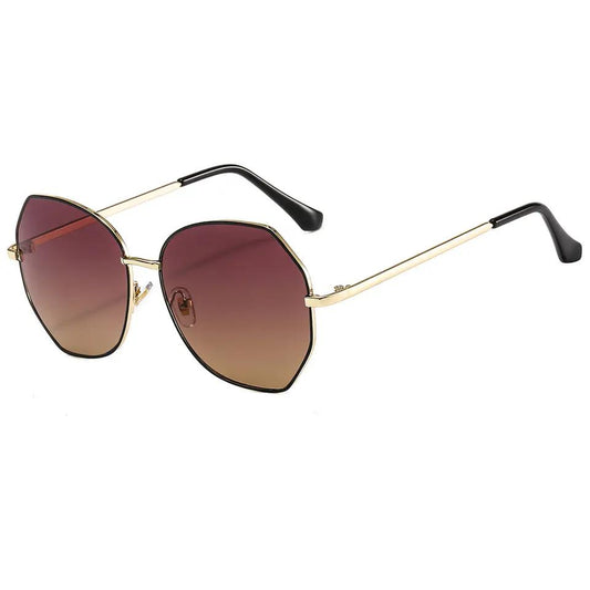 Oversized large sunglasses ladies ultra thin frame high definition