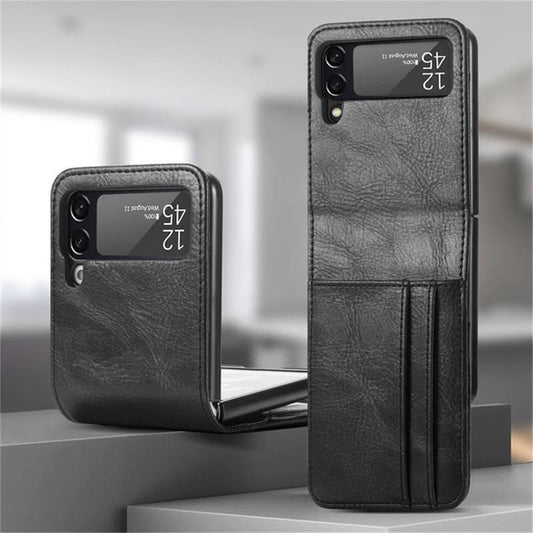 Samsung Galaxy Z FLIP 4 - wallet shell case vegan leather!