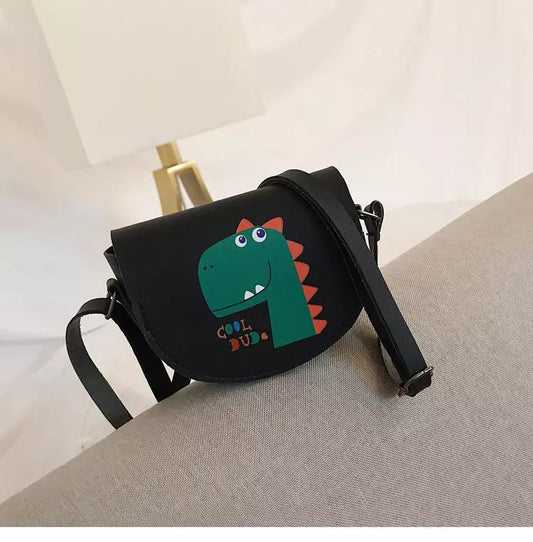 Cute bag for kids with shoulder strap dinosaur t-rex cool dude