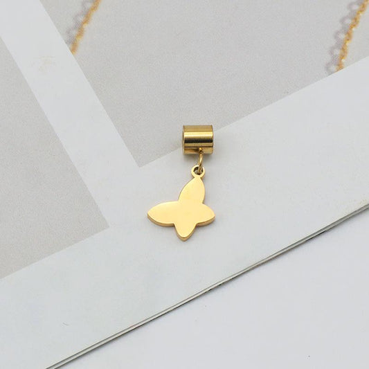 Necklace butterfly plated with real gold unique stylish design