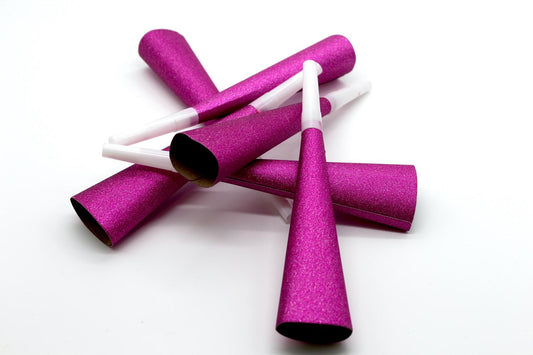 Party horn party pipe pink 6-pack glitter party hen party baby shower birthday