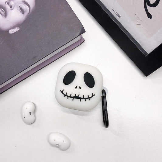 2022 Tredje generationen Airpods skal svart spöke skelett 3D krok Silikon